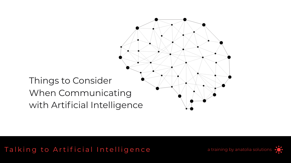 Talking To Artificial Intelligence
